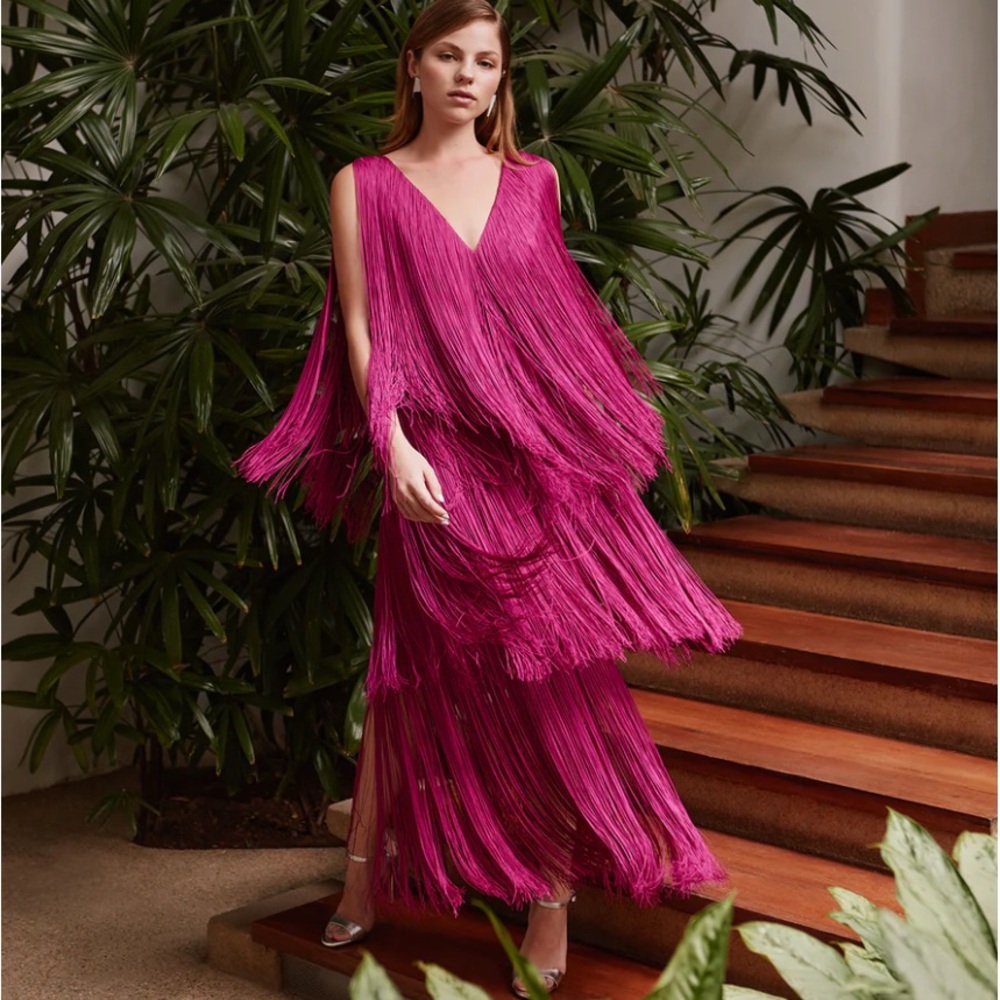 NEW LUCERO DRESS - FUCHSIA